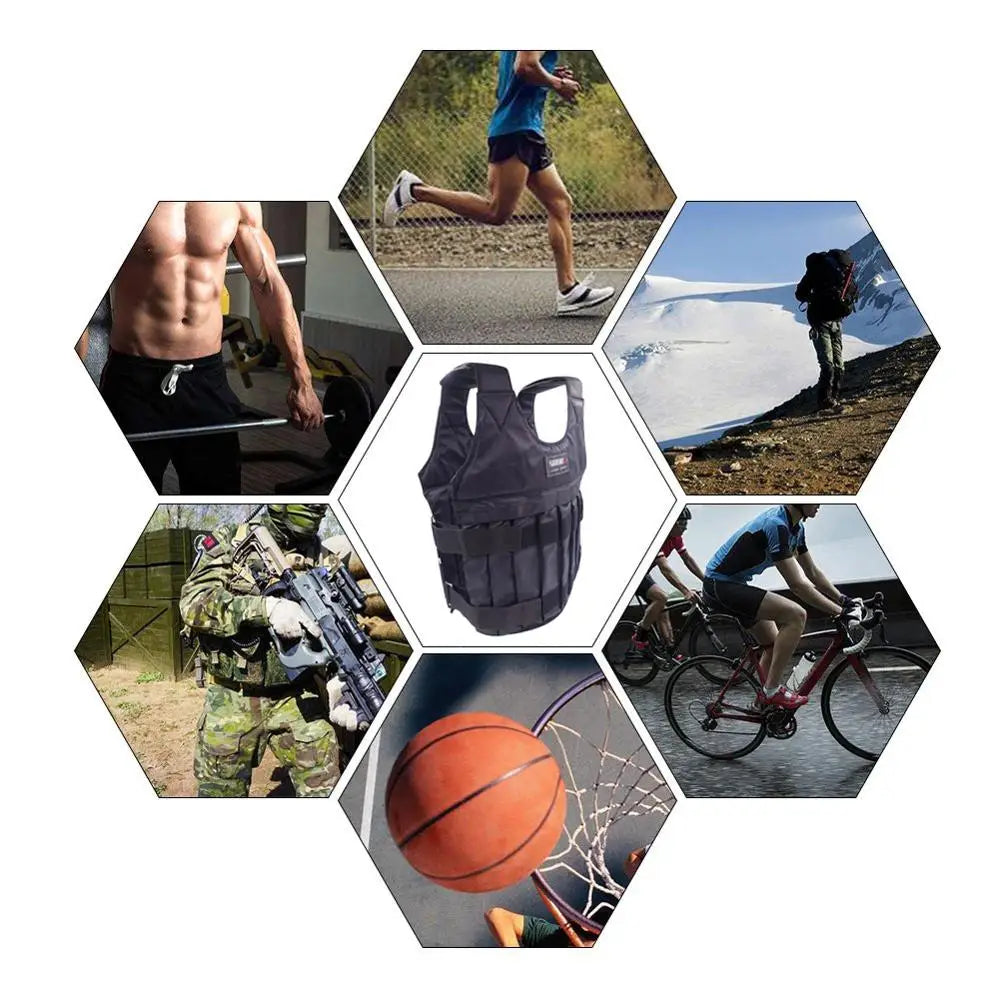 20/50kg Adjustable Weight Vest (Weights Not Included)