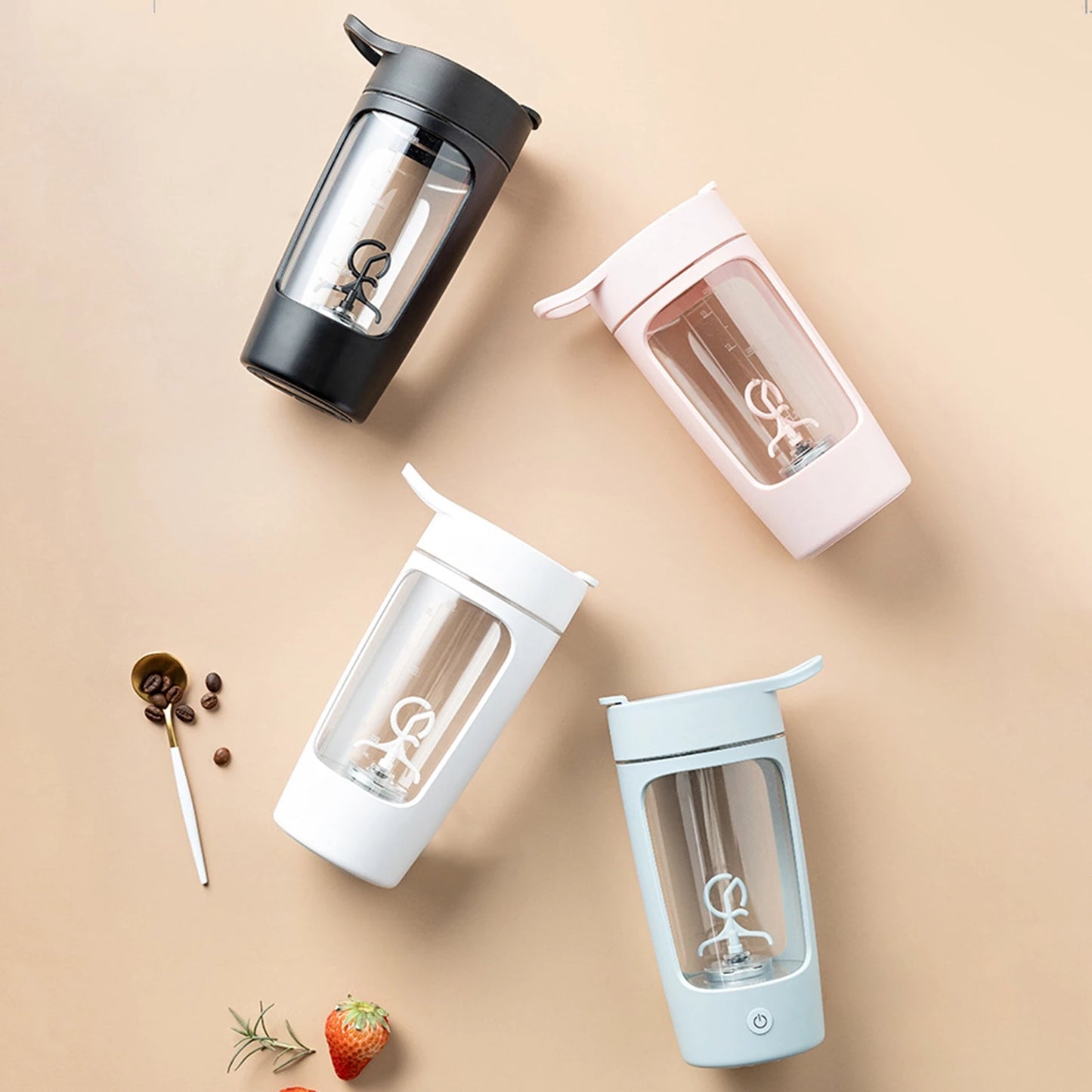 Powerful Electric Blender Plastic Bottle for Protein Mixer BPA Free Shaker Bottle 22oz Water Bottle